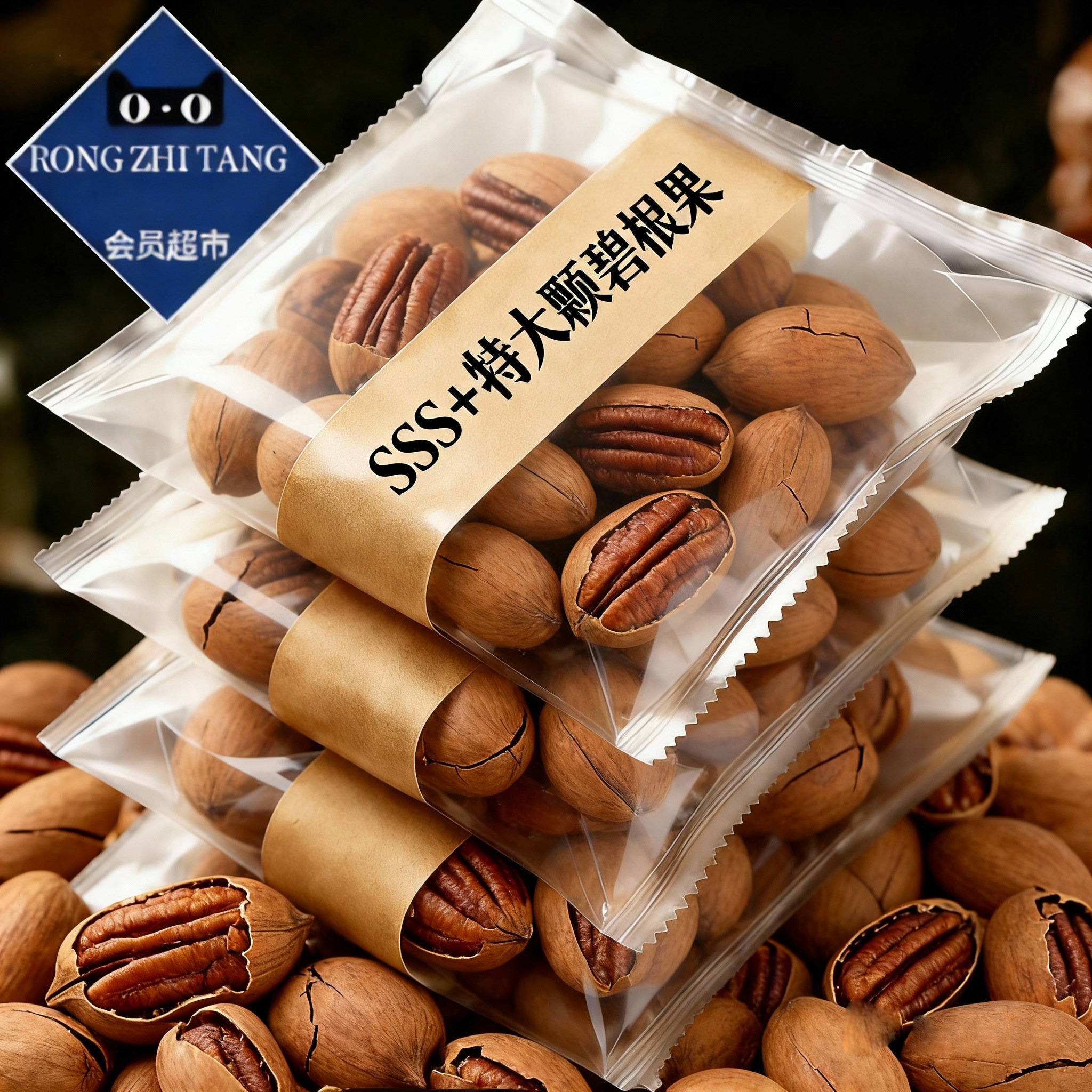 央妈推荐！碧根果官方旗舰店正品原味无添加2026新货批发年货必备,零食/坚果/特产,长寿果/碧根果,淘宝优惠券,粉丝福利购,淘宝优惠卷