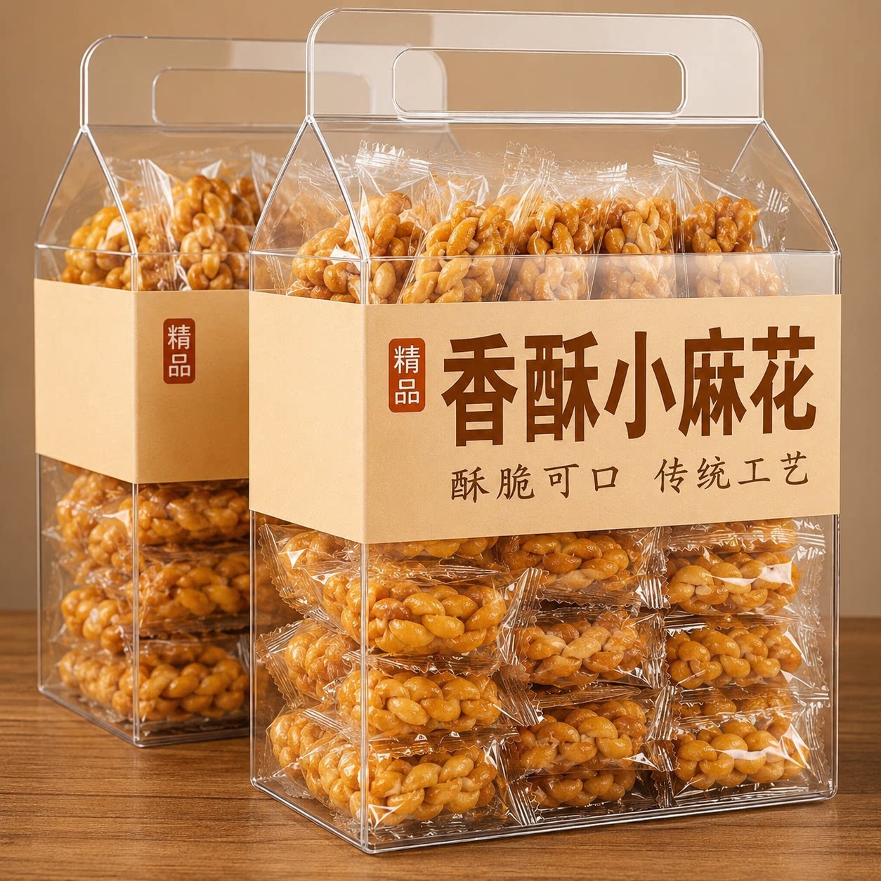 香酥原味小麻花零食单独立小包装手工糕点心饼干小吃休闲食品批发