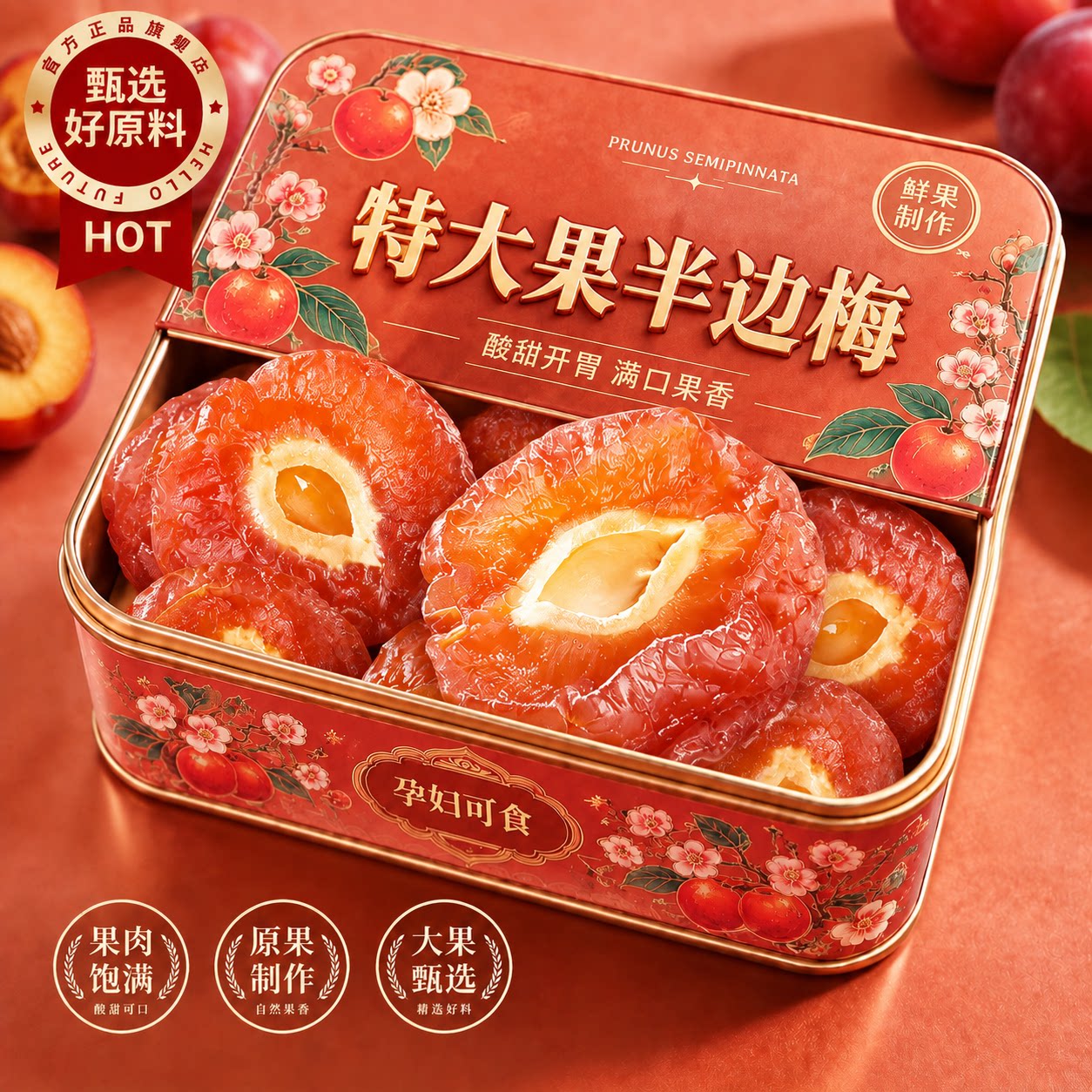 福建特产半边梅干话梅情人梅酸甜蜜饯果干果脯休闲下午茶孕妇零食
