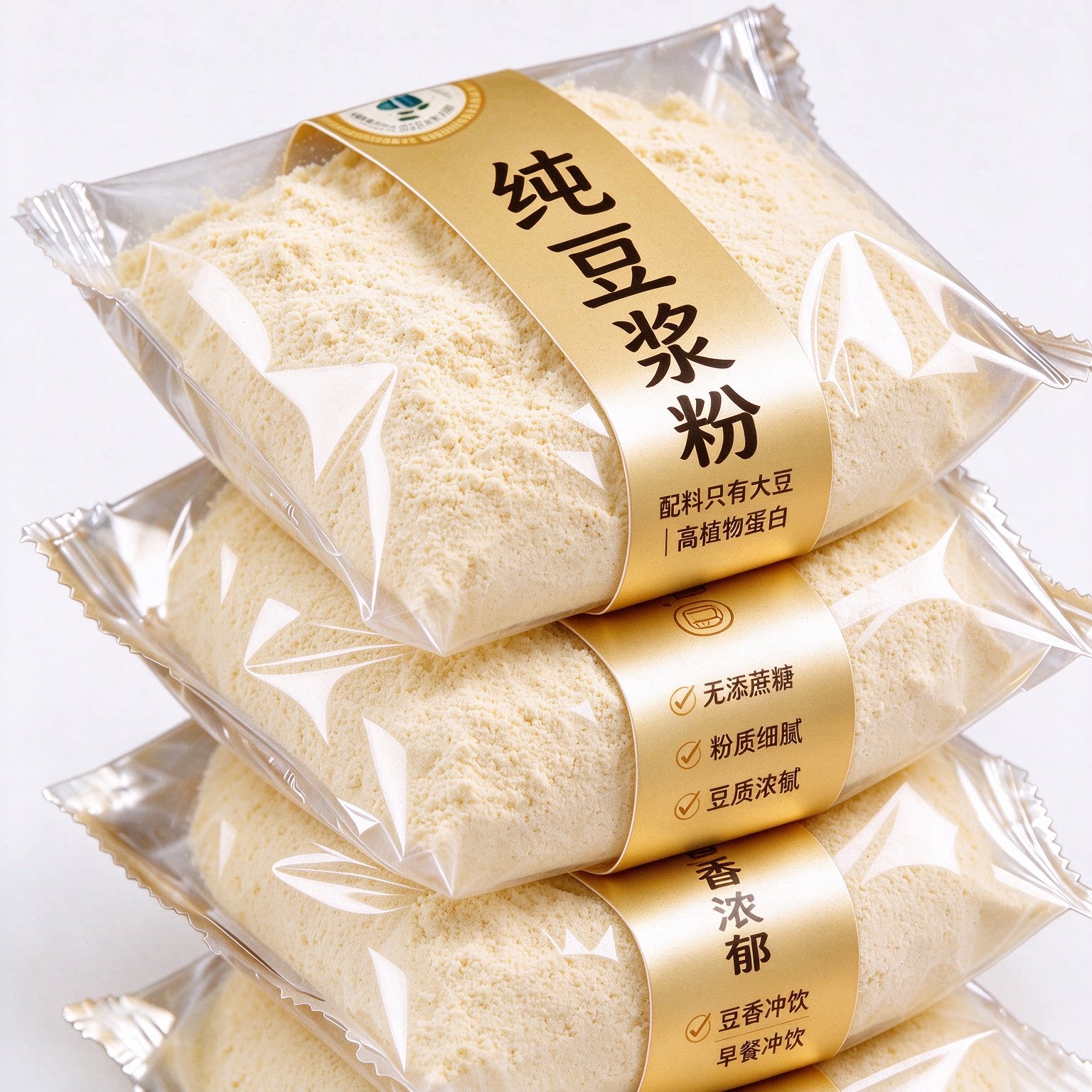 纯豆浆粉原味即冲饮学生营养早餐专用速溶豆浆粉正品官方旗舰店