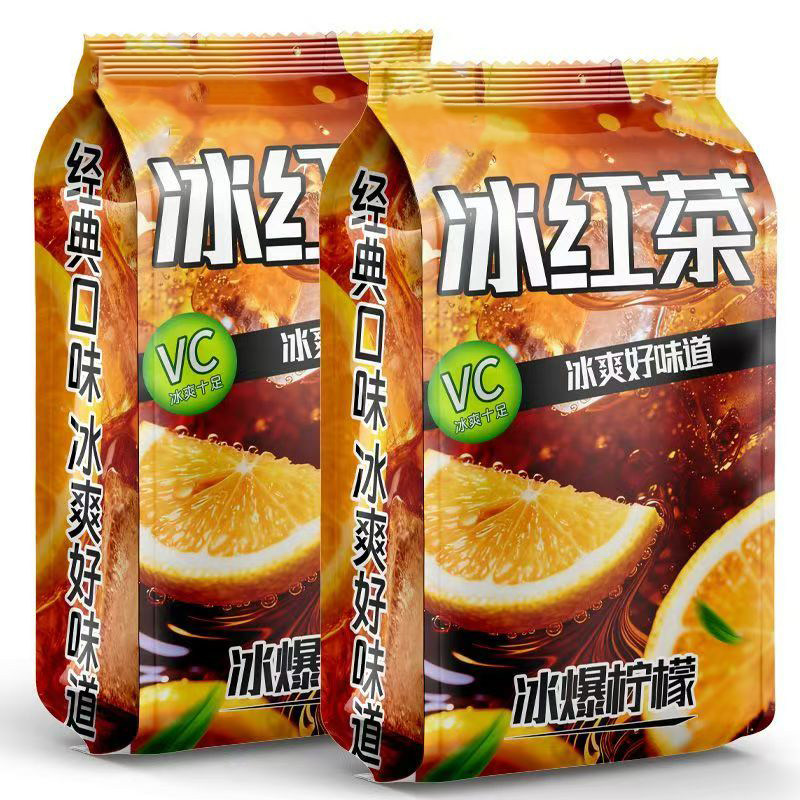 冰红茶粉夏季解暑冷水速溶果茶水果茶冲饮柠檬冰红茶冷泡茶冲饮