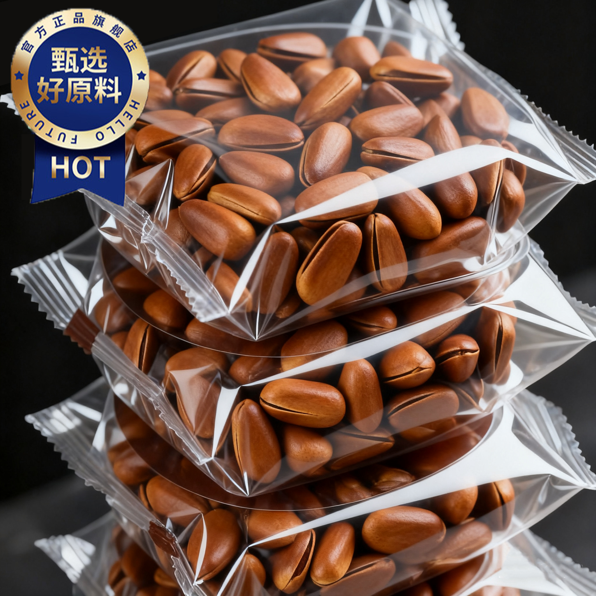 央妈推荐2025新货东北松子特级特大旗舰店大颗粒孕妇零食独立包装