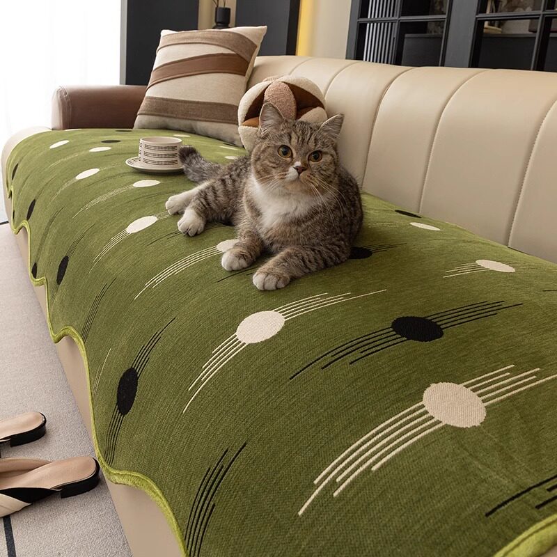 2026新款四季通用沙发垫直排固定防滑异形皮沙发坐垫子套罩盖布巾