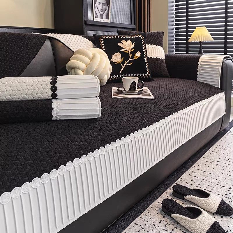 2025新款雪尼尔沙发垫布四季通用防滑沙发盖布巾防猫抓沙发坐垫子