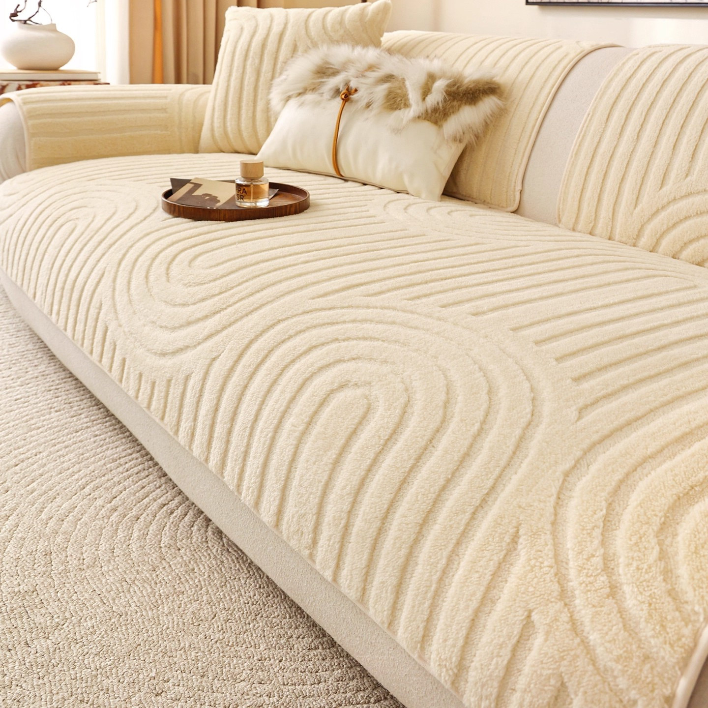 2025新款秋冬加厚直边沙发垫