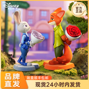 圣诞礼物柏治廷迪士尼疯狂动物城朱迪尼克永生花盲盒结婚生日礼物