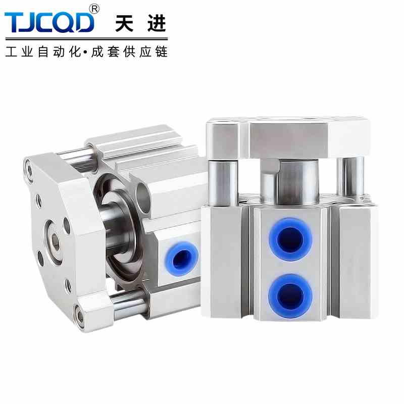薄型三轴三杆导杆气缸TACQ12/16/20/25/32/40/50/63-80x10x15x75S