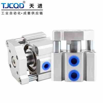 薄型三轴三杆导杆气缸TACQ12/16/20/25/32/40/50/63-80x10x15x75S