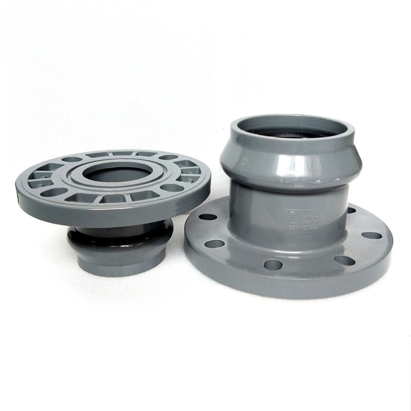 pvc承口法兰橡胶圈塑料承插法兰套给水管一体柔性连接配件连接4