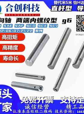 MAG46 MBJ66 SHB32 SAD SAE SAF导向轴加工定制一端内螺纹带键槽