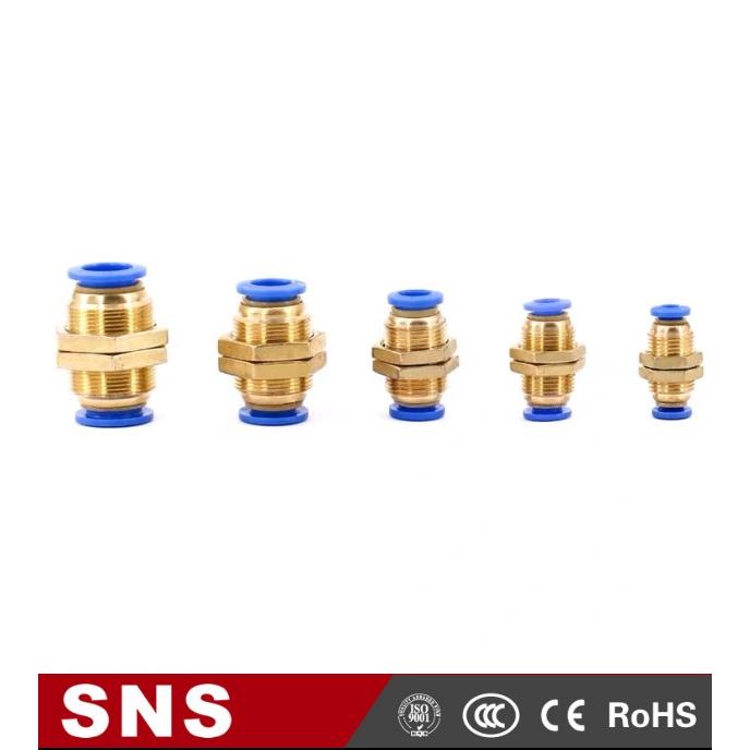 SNS神驰气动SPM系列隔板直通接头 SPM-4/6/8/10/12 穿板快插直通
