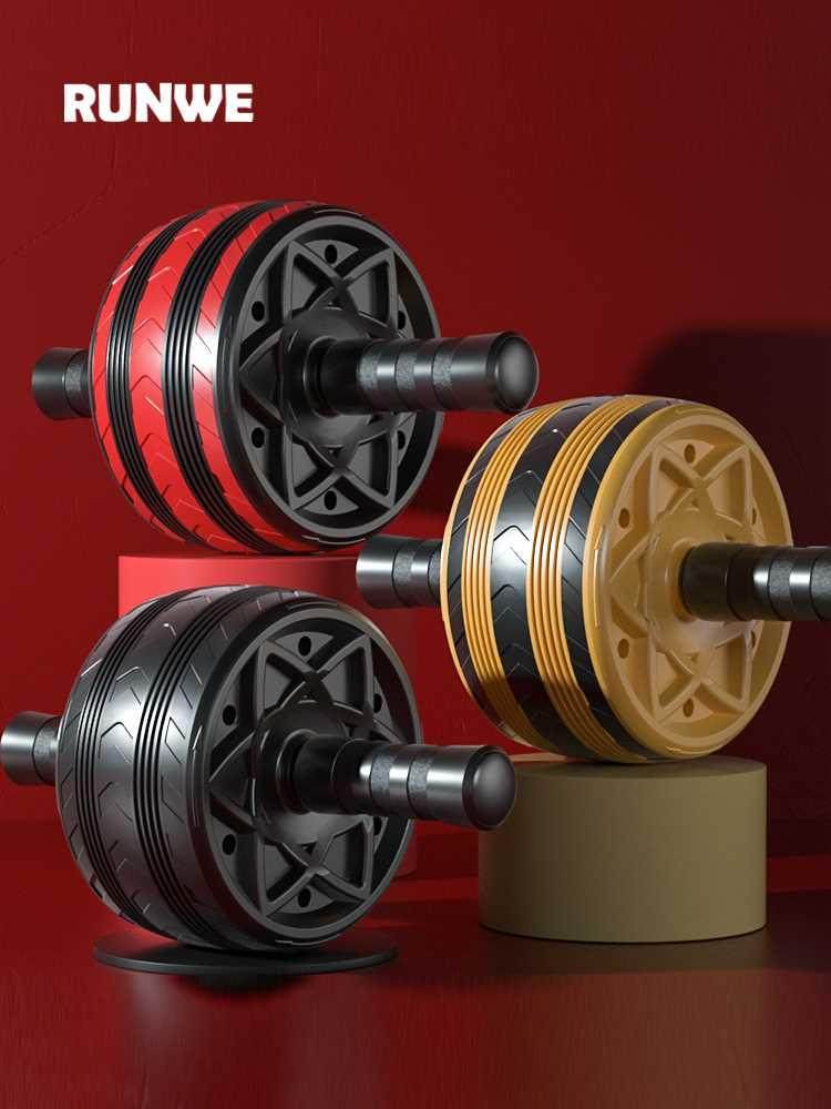 朗威健腹轮腹肌滚轮减脂神器男收腹推轮运动健身器材家用女瘦肚子