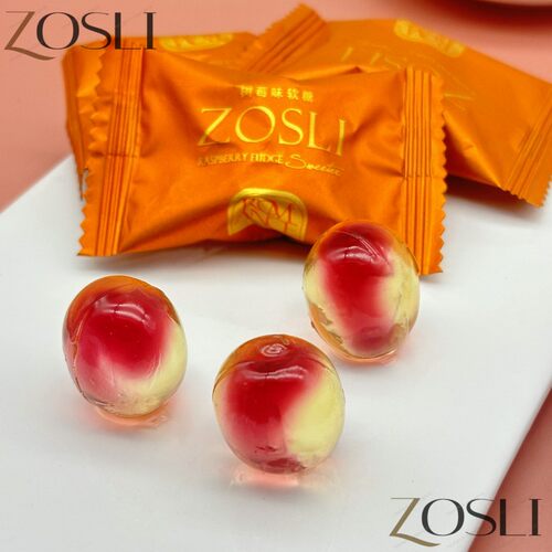 英国ZOSLI树莓味软糖水果汁橡皮糖散装喜糖婚糖订婚糖果休闲零食