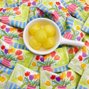 DENMAS丹玛仕小青柠味果汁糖硬糖网红欢迎糖果柠檬味喜糖小零食