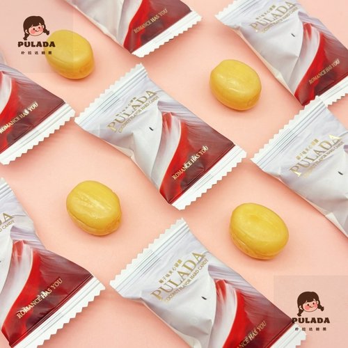 英国PULADA椰子夹心硬糖喜糖婚糖休闲零食招待糖果伴手礼厂家直销