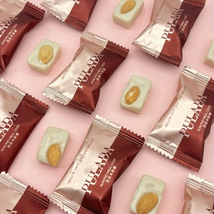 英国PULADA巴旦木奶脆硬糖高端喜糖婚糖伴手礼休闲小零食