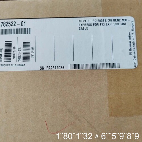 NI PXIe-PCIE8381 X8 GEN2 MXI E
