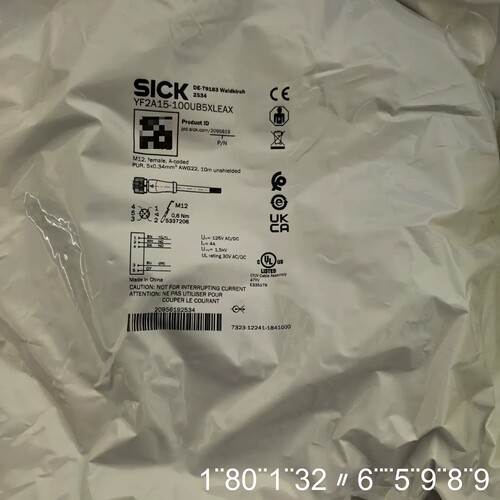 线缆YF2A15-100UB5XLEAX，订货号