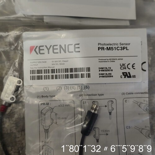 KEYENCE光电传感器PR-M51C3PL
