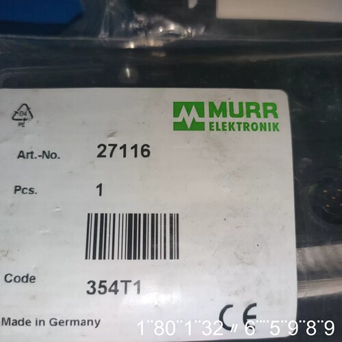 MURR穆尔分线盒模块，型号27116，MVP1