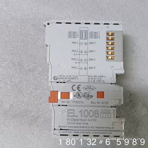 BECKHOFF EL1008模块，，8路数字输