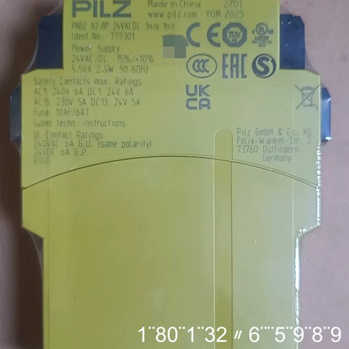 安全继电器，型号 X2.8P 7773