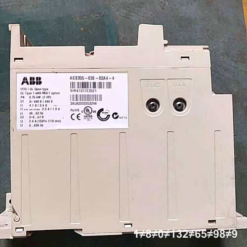 变频器ACS355-03E-02A4-4，0.75kw议价