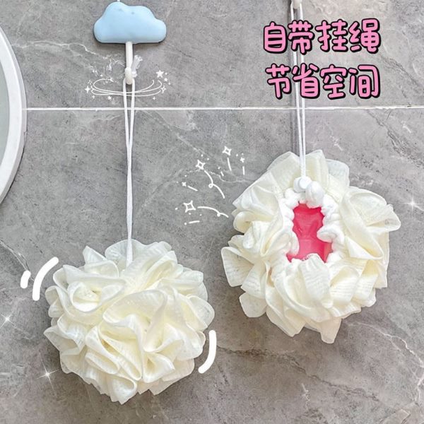 女可放香皂专用兜新款不起泡网搓澡袋神器沐浴球浴花香皂永洗澡散
