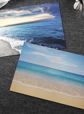 进门蓝色地中海风格地垫卧室床边长条地毯卫生间厨房防滑吸水门垫