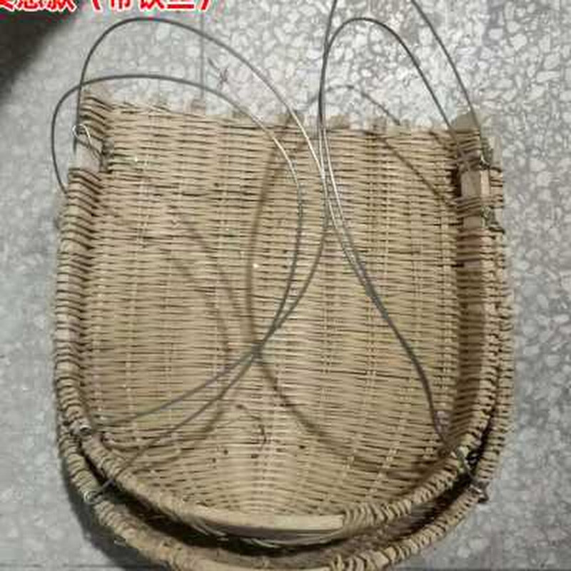 农家手工竹编筲 箕挑农建用筑垃圾挑土簸箕87184 粪基畚箕畚斗菜