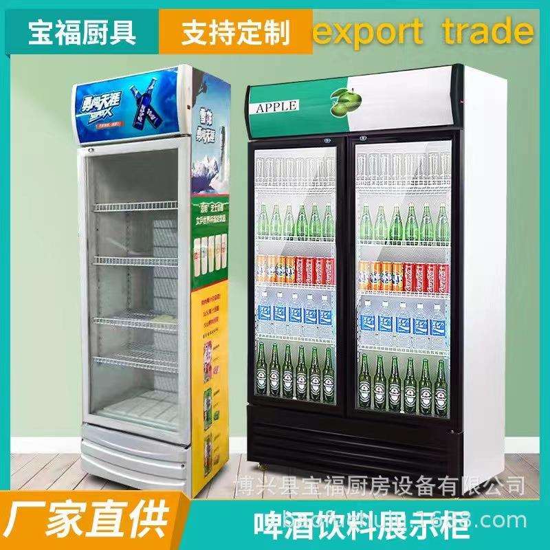 啤酒柜饮料柜 鲜花柜蔬菜展示柜酒水柜蔬菜柜单门立式啤酒鲜花柜