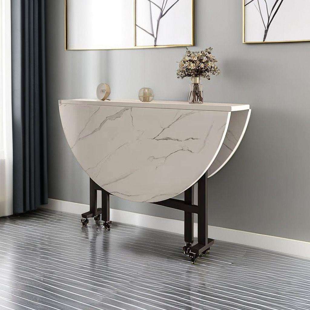 折叠桌可移动简易圆形桌子创意餐桌饭桌家用小户型农村折叠大圆桌