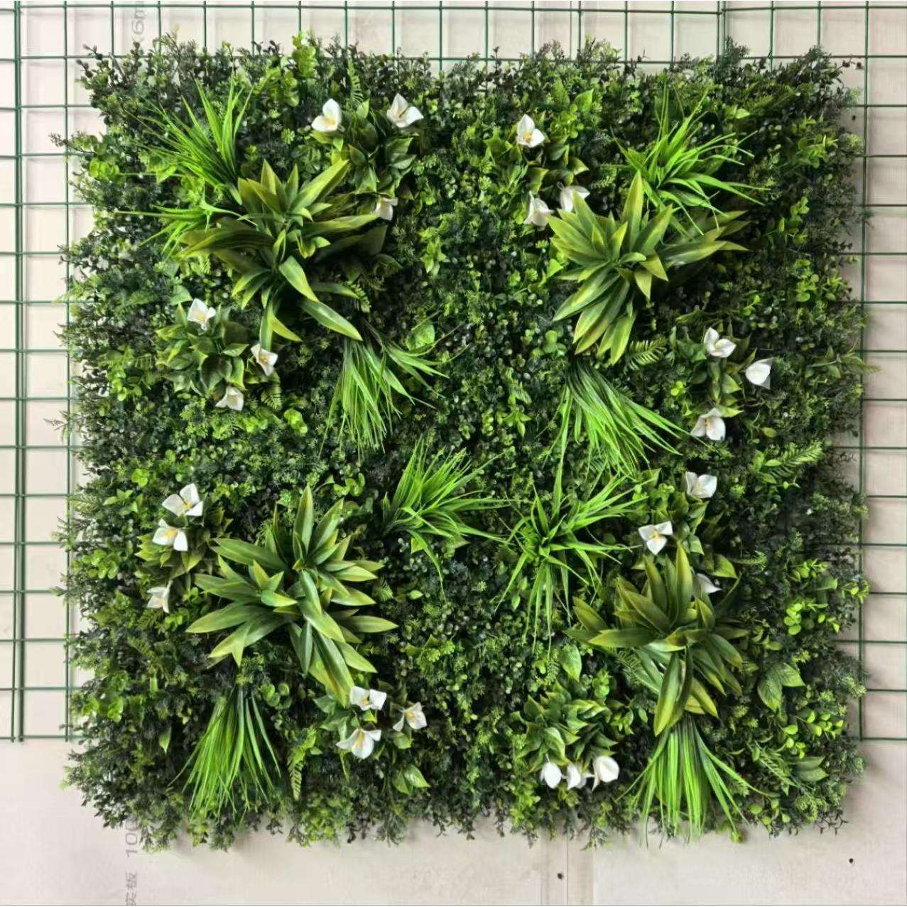 仿真绿植防晒混合草坪组装塑料花草1米乘1米款式室内外墙造景装饰