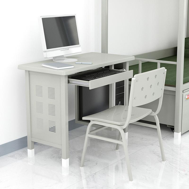 14款单人床钢制上下铺公寓床学校宿舍制式高低床营具床双层床桌椅