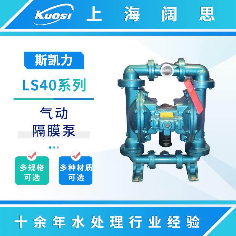 斯凯力气动隔膜泵LS40 AA-AA-N-PP-NP-00排污管道泵废水隔膜泵