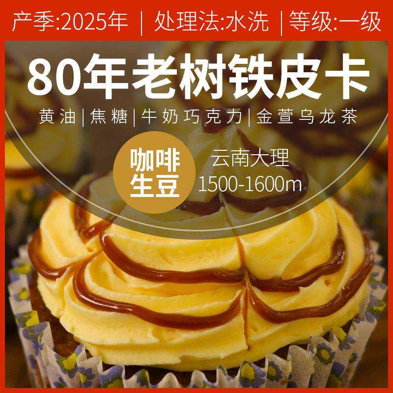 云南大理 朱苦拉 80年老树铁皮卡 水洗处理 一级精品咖啡生豆