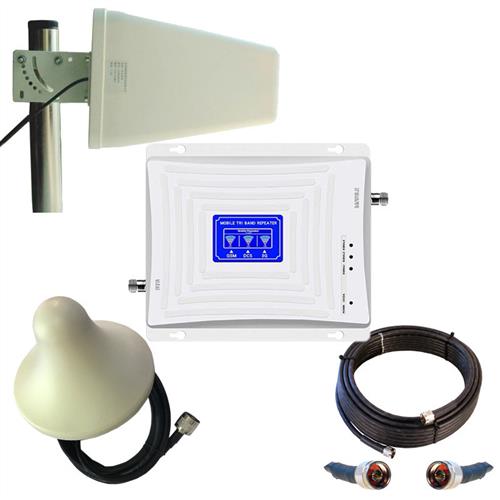 三频LCD 2G/3G/4G/移动联通 手机讯号放大器  增强器 中继器 套装