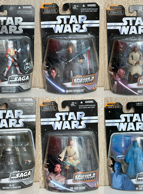 现货正版3.75寸星球大战孩盒损 Skywalker Obiwan Windu R4-K5