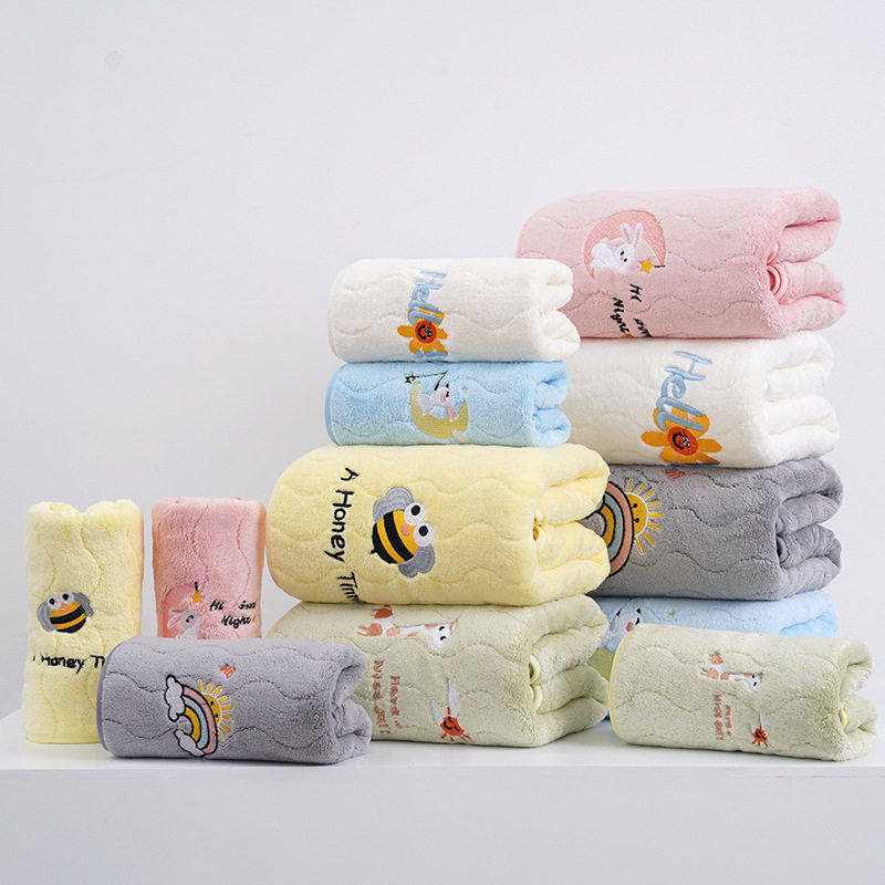 刺绣珊瑚绒毛巾浴巾加厚吸水成人洗澡洗脸毛巾家用浴巾套装,居家布艺,浴巾毛巾方巾套装/三件套,淘宝优惠券,粉丝福利购,淘宝优惠卷