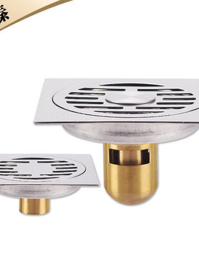 厂家直销 304不锈钢4寸地漏12cm洗衣机地漏亮光防臭地漏 DN4050管