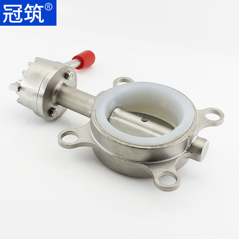 现货速发04不锈钢对夹式蝶阀D71xX-10 16P手动蝶阀矽胶密封D40 50