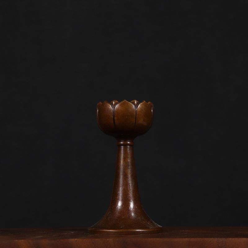 黄铜莲花烛台高脚黄铜蜡台五供油C灯供台供桌复古摆件铜器工艺品,家居饰品,桌面摆件,淘宝优惠券,粉丝福利购,淘宝优惠卷