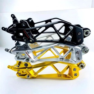 电动机车小牛N1S平叉改装全顺排骨CNC铝合金鸡腿莲T花平叉烧钛龙
