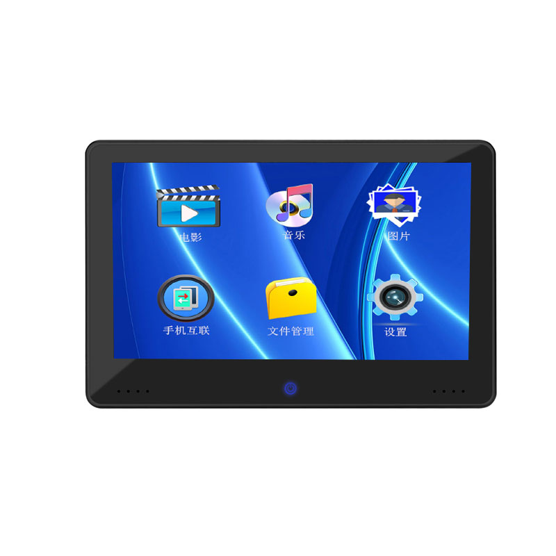 计程车网约车后排头枕s广告屏幕插记忆卡隐藏记忆卡播放器单机