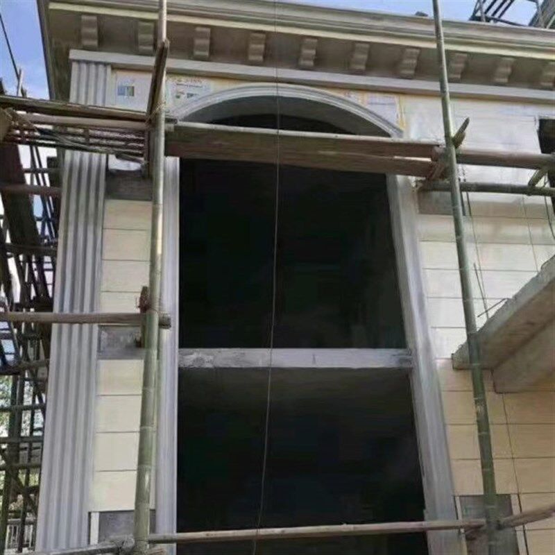 发泡陶瓷罗马柱定制o新中式别墅外墙装饰包角柱线条柱子包套竖纹