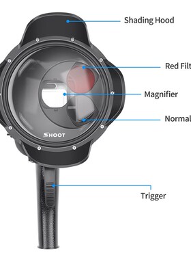SHOOT for GoPro Hero 7 6 5 Black Waterproof DoSme Port Filte