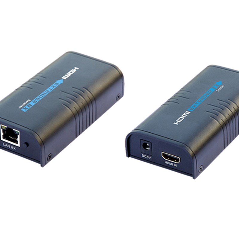 朗强LKV373A高清HDMI延长器转rj45网线网络放大传输器150米一对多