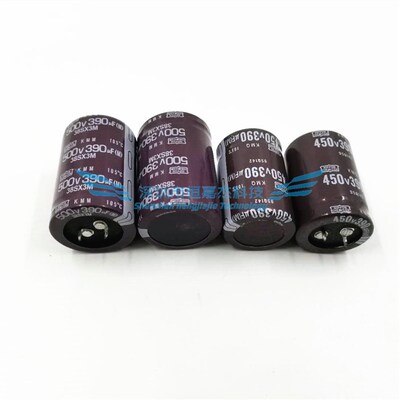 全新400V390UF 450V变频器发烧电焊机电解电容35x50 500V进口现货