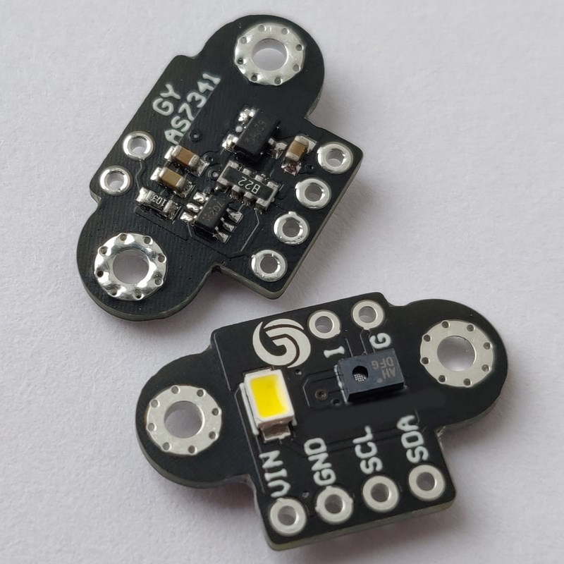 GY-AS7262 AS7263s AS7341可见光红外 颜色 色彩 光谱仪传感器模