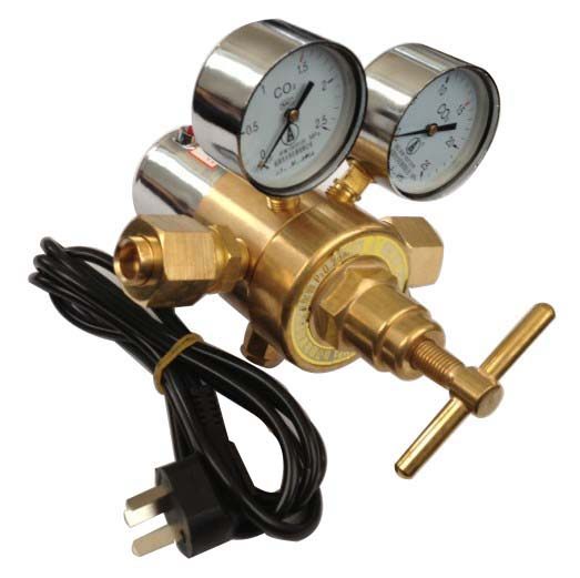 二氧化碳双表单表管路电加热YQC-03R型减压器CO2减压表调压阀防冻